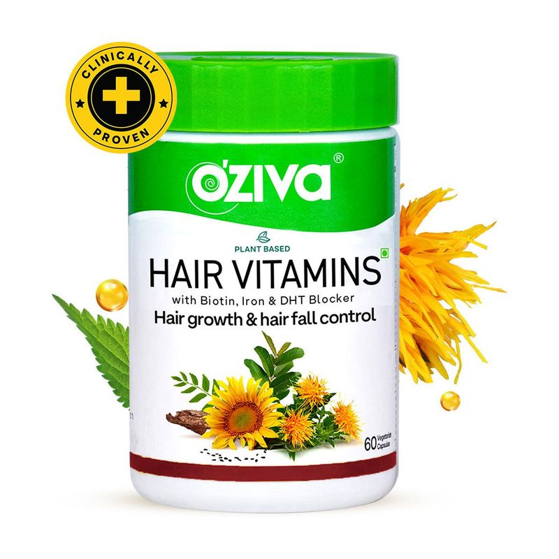 OZiva Hair Vitamins 60 Capsules - Image 2