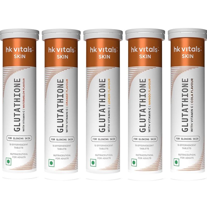 hk vitals Glutathione Effervescent, Orange + Watermelon + Lemon - Image 2
