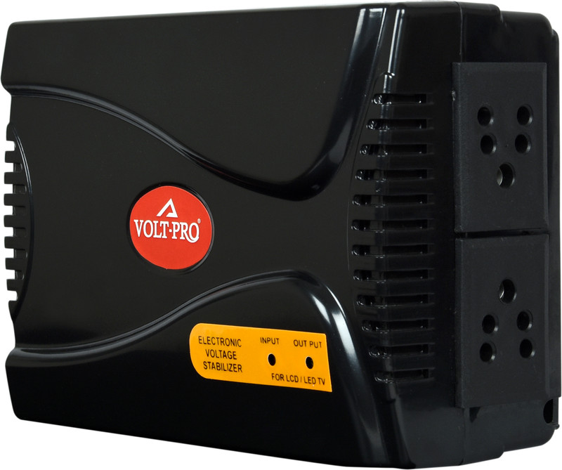VOLT-Pro K10 VOLTAGE STABILIZER FOR LED / LCD Black