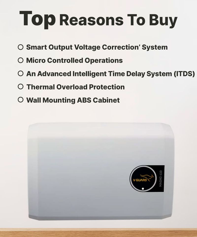 V-Guard Magno 410 1.5 Ton A.C. Voltage Stabilizer - Image 6