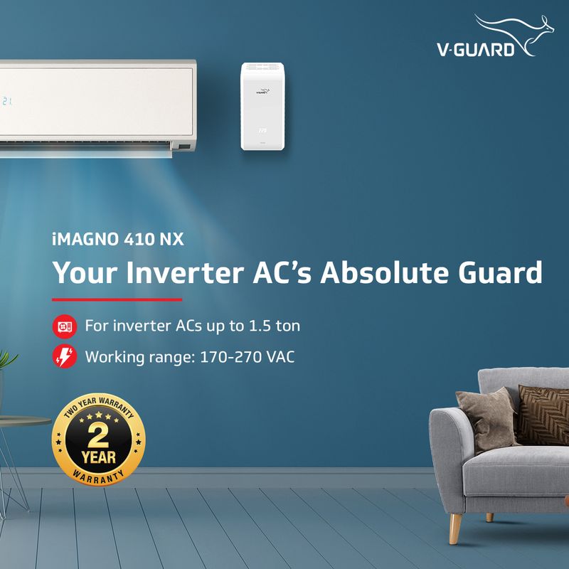 V-Guard iMagno 410 NX AC Stabilizer 1.5 Ton - Image 3
