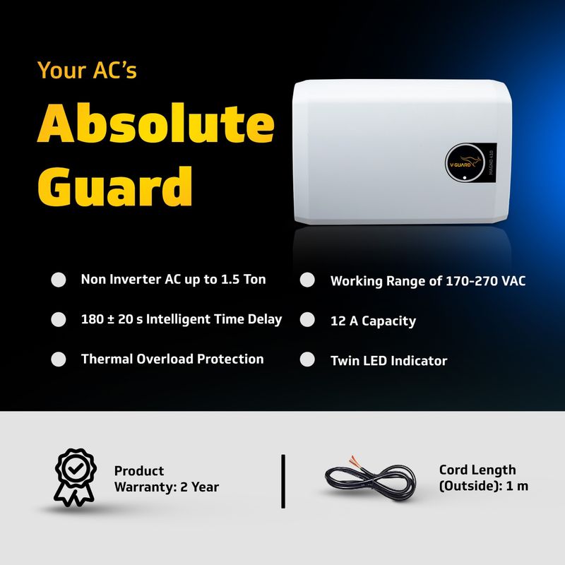 V-Guard Magno 410 1.5 Ton A.C. Voltage Stabilizer - Image 3
