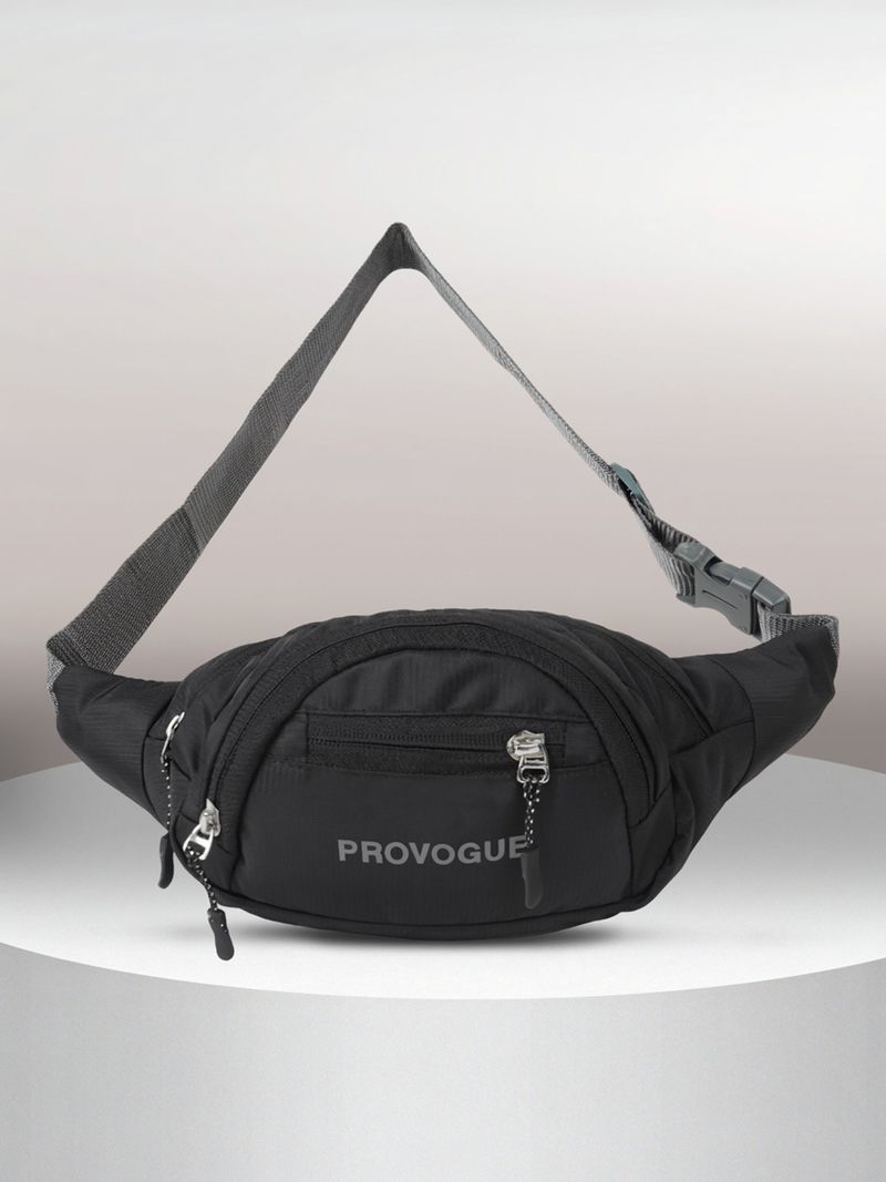PROVOGUE Waterproof Fanny Pack Belt for Travelling WAIST BAG (Black) - Image 2