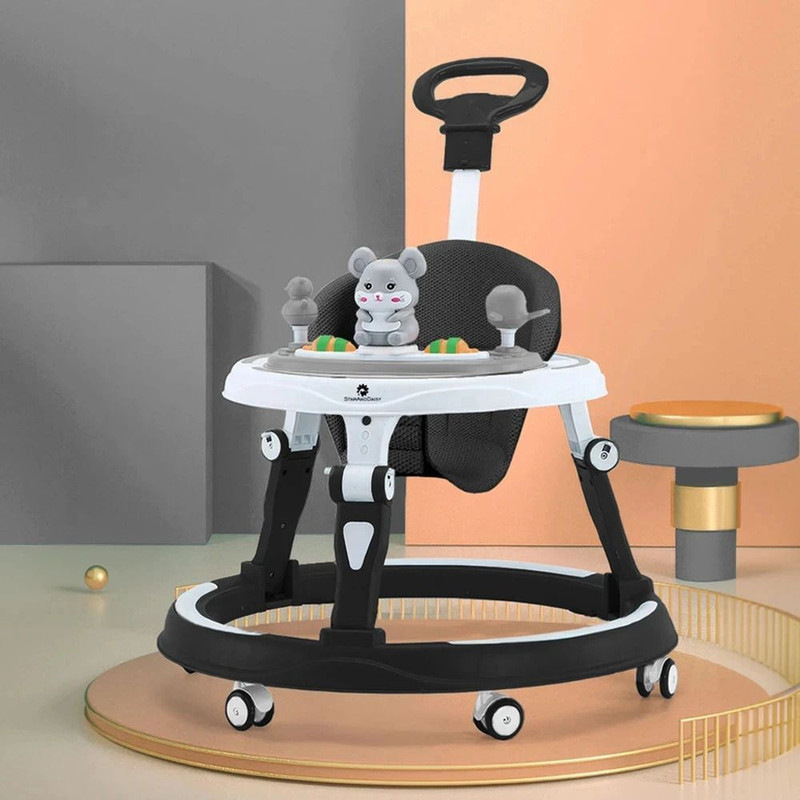 StarAndDaisy Musical 3-in-1 Walker With Parent Rod (Black)