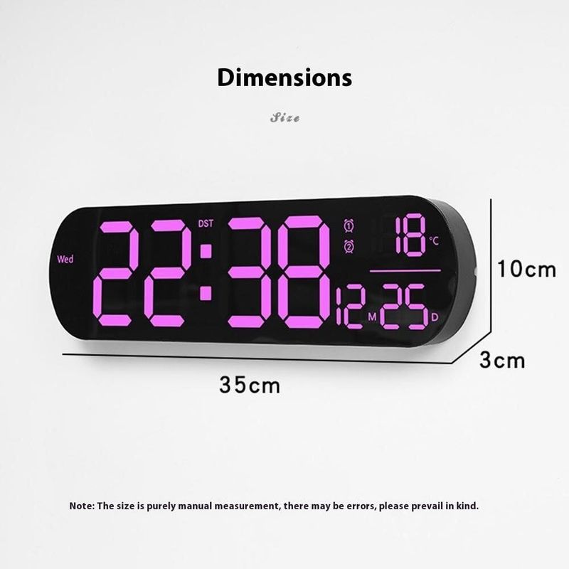SZELAM Digital 10x35 cm Wall Clock Multicolor - Image 5