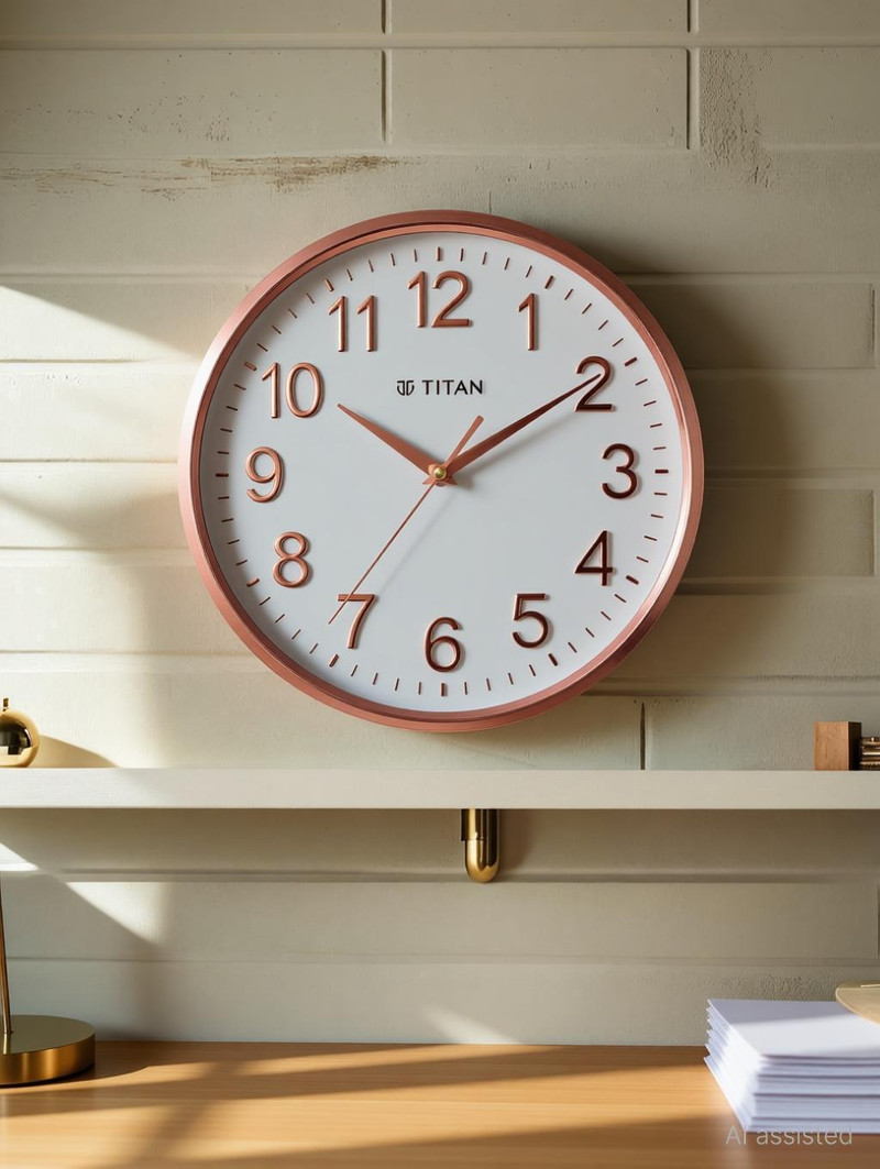 titan analog 30 cm x wall clock