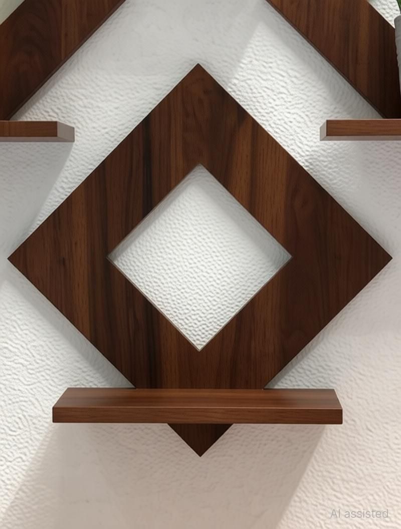 KESHARJI Wooden Square Decor Stand Pack of 4 - Image 4