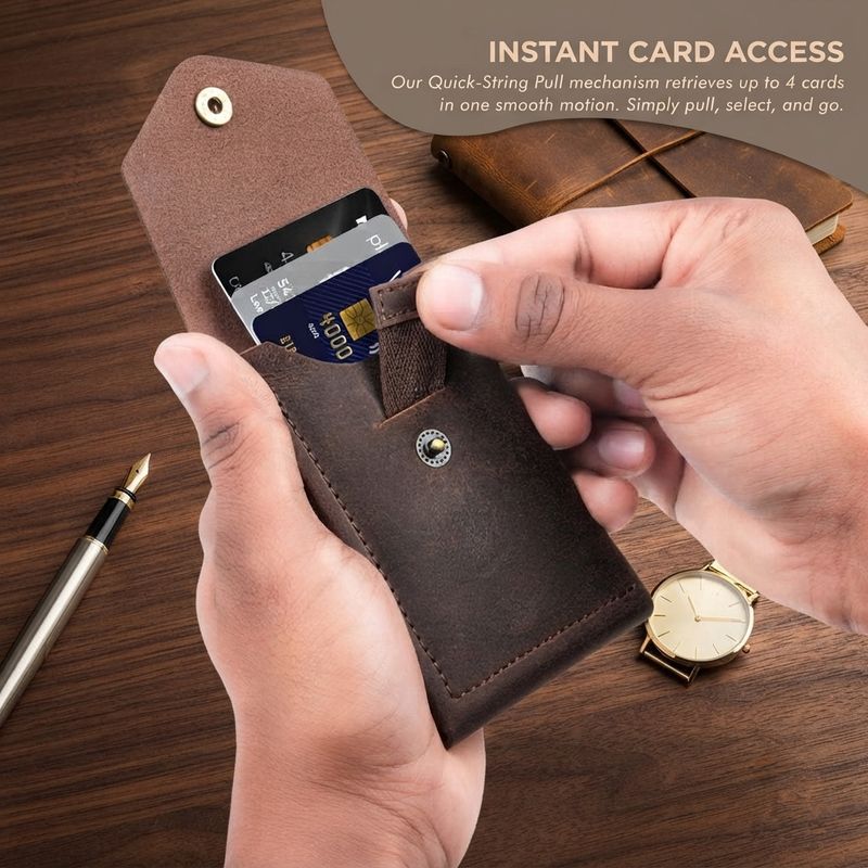 eXcorio Men Brown Leather Wallet - Image 4