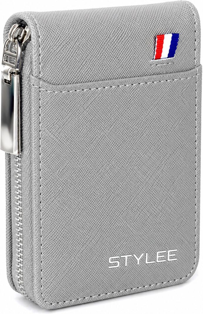 stylee Men Travel, Trendy Grey Artificial Leather Card Holder (11 Card Slots) - Image 5