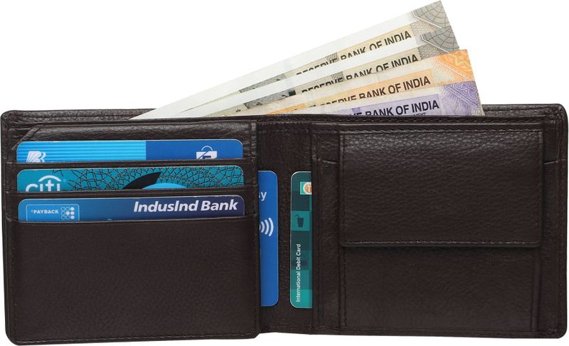 Leder Street Men's Brown Genuine Leather Wallet, 10 Card Slots - Image 3