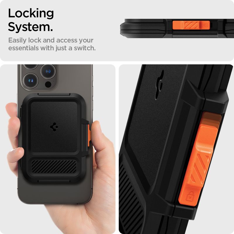 Spigen Black Plastic Card Holder - Image 5