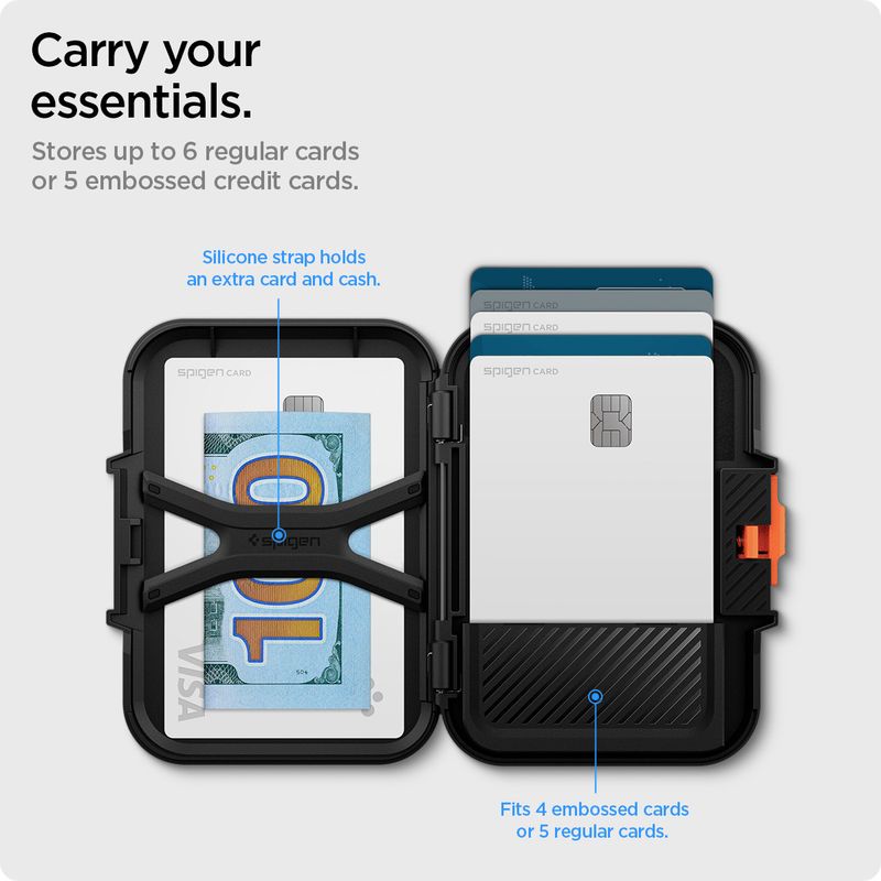 Spigen Black Plastic Card Holder - Image 3