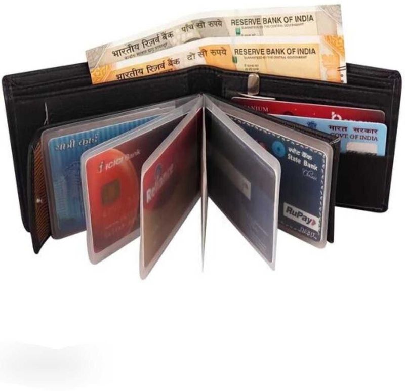 Foxy star Boys Black Genuine Leather RFID Wallet (10 Card Slots) - Image 3
