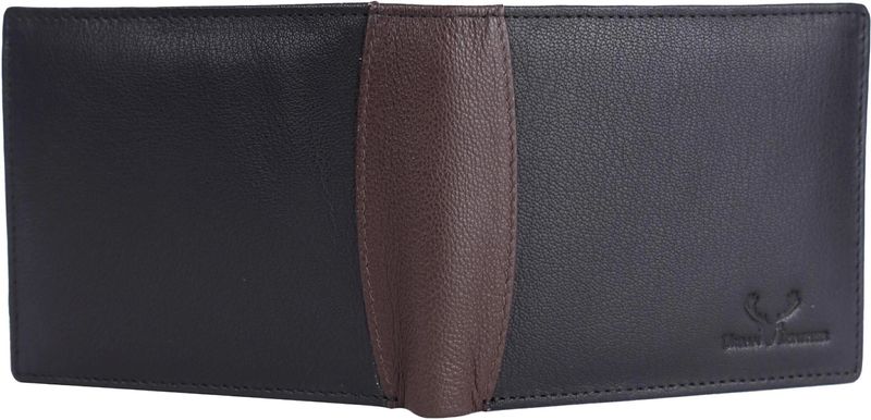 URBAN LEATHER Black Leather RFID Wallet - Image 4