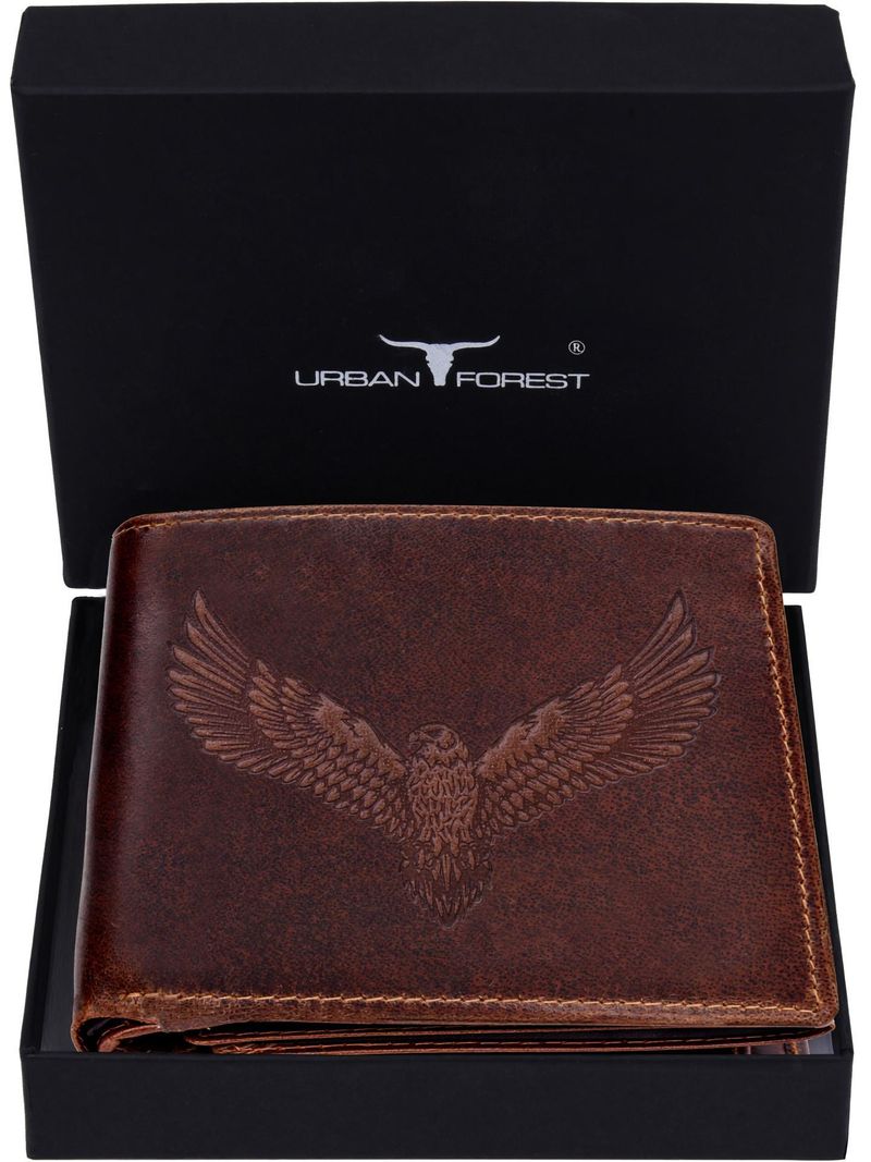 URBAN FOREST Men Brown Genuine Leather Wallet - Image 2
