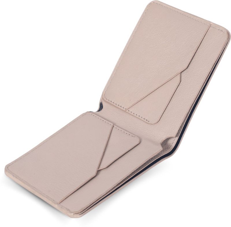 BAGMAN Men Casual Blue Leather RFID Wallet - Image 6