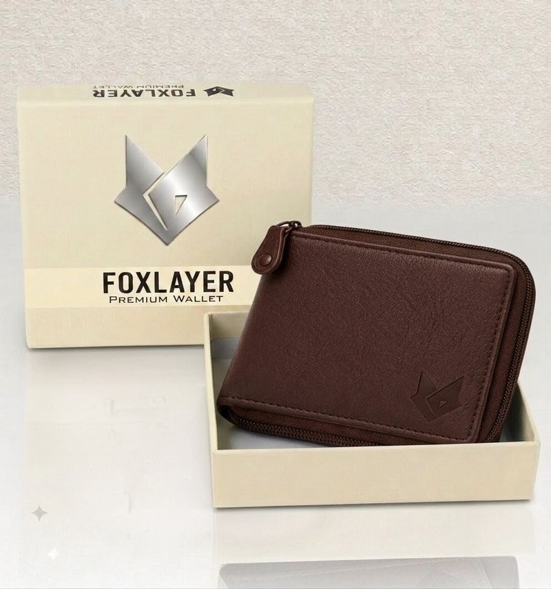 Foxlayer Brown Artificial Leather Wallet - Image 5