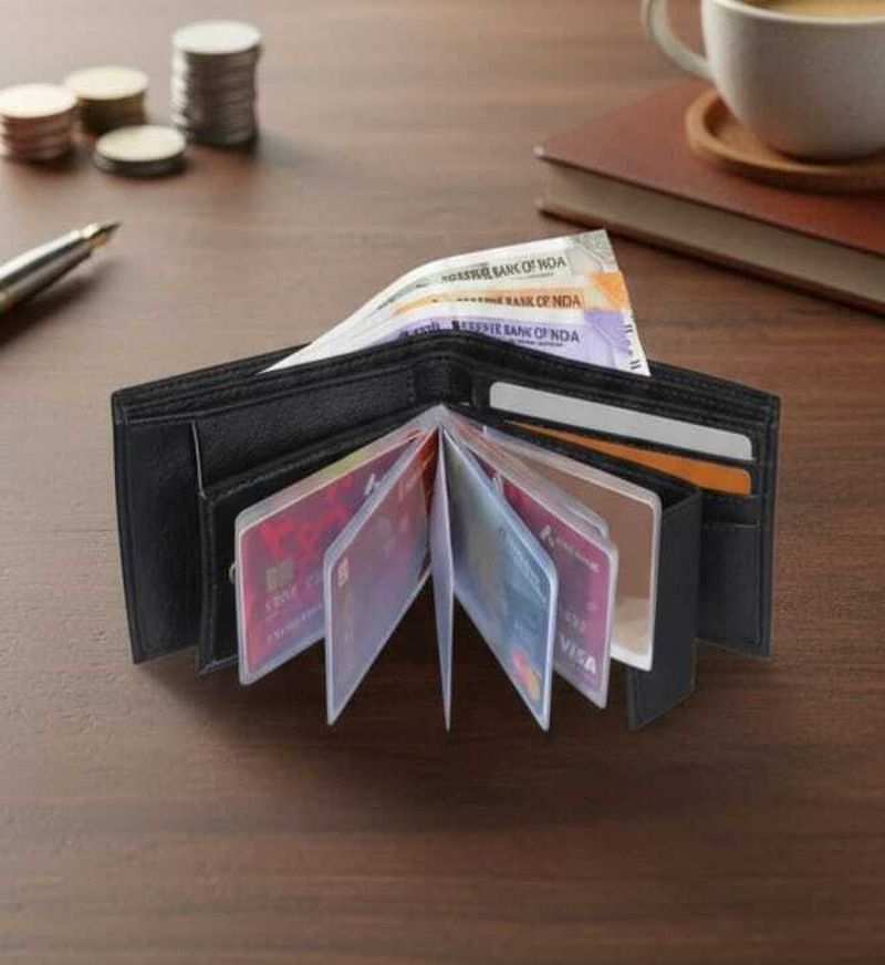 Foxy star Boys Black Genuine Leather RFID Wallet (10 Card Slots) - Image 5