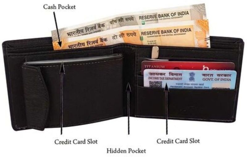 Foxy star Boys Black Genuine Leather RFID Wallet (10 Card Slots) - Image 4