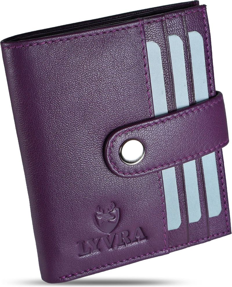 Lyvra Men Purple Leather Wallet - Image 2