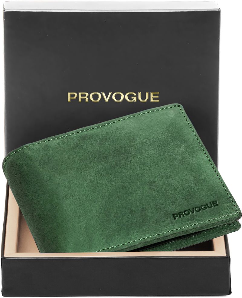 PROVOGUE Green Genuine Leather RFID Wallet - Image 2