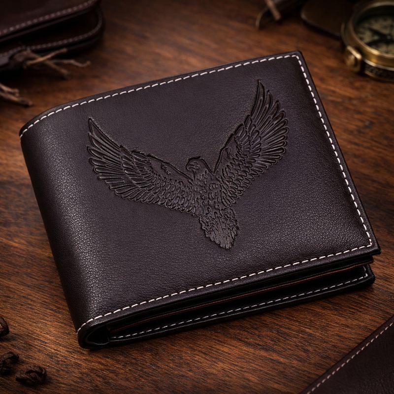 ALLEN BEAST Brown Genuine Leather Wallet - Image 3