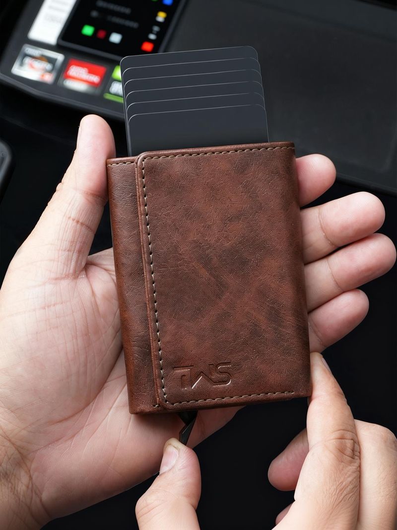 thewalletstore Men Brown RFID Wallet - Image 2