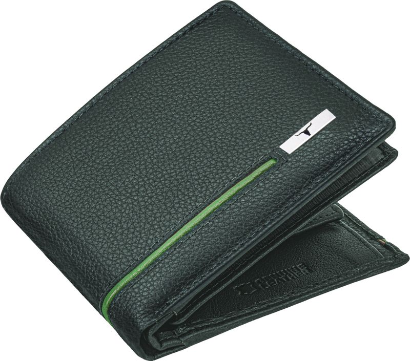 URBAN FOREST Green Leather RFID Wallet - Image 3