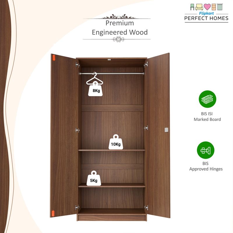Flipkart Perfect Homes Julian 2 Door Engineered Wood Wardrobe - Image 3