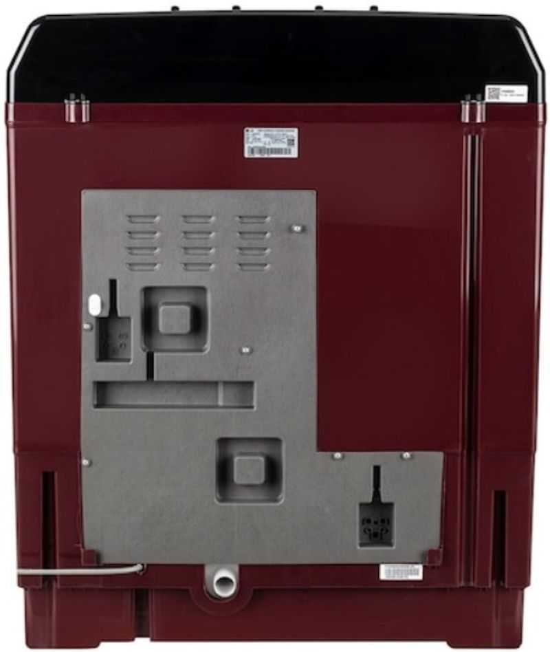 LG 11.5 kg Semi Automatic Top Load Maroon - Image 4