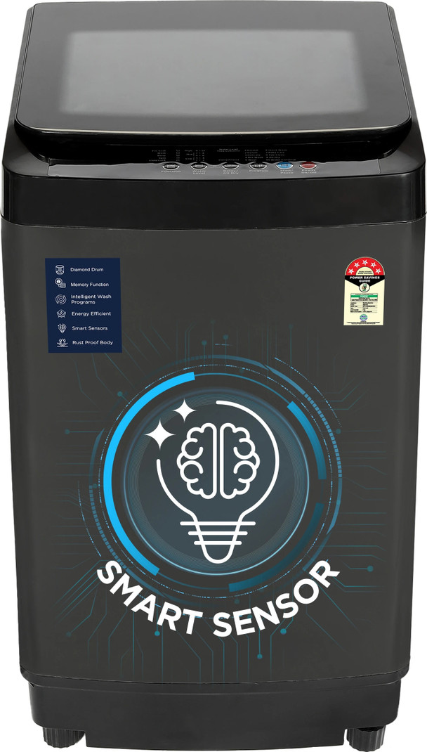 MOTOROLA 7 kg Fully Automatic Top Load Washing Machine Grey
