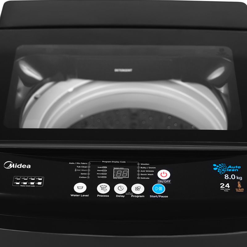 8 kg Fully Automatic Top Load Washer Black - Image 5