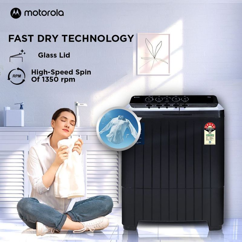 Motorola 14 kg Midnight Series Semi Auto Top Load - Image 4