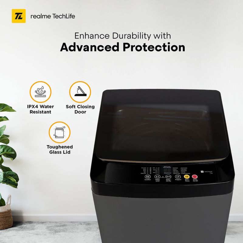 realme TechLife 7 kg Top Load Black - Image 6