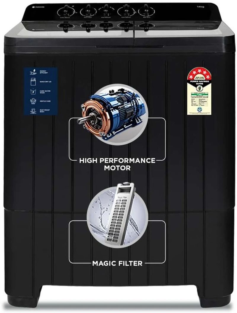 Motorola 14 kg Midnight Series Semi Auto Top Load - Image 2