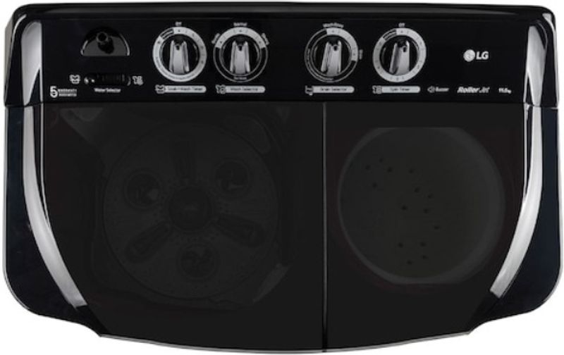 LG 11.5 kg Semi Automatic Top Load Maroon - Image 3