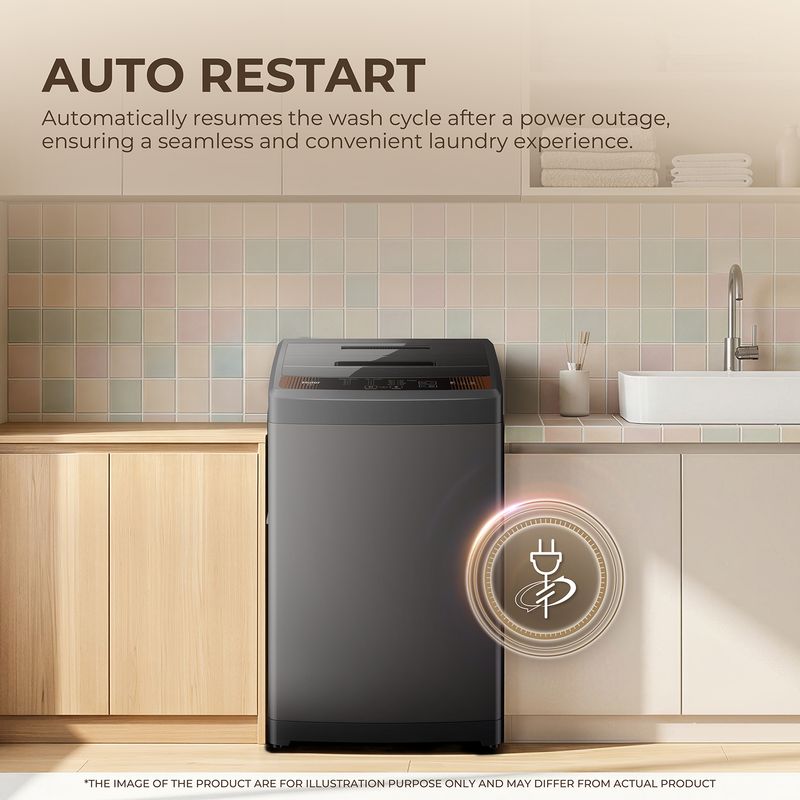 Haier 6.5 kg Fully Automatic Top Load Brown - Image 4