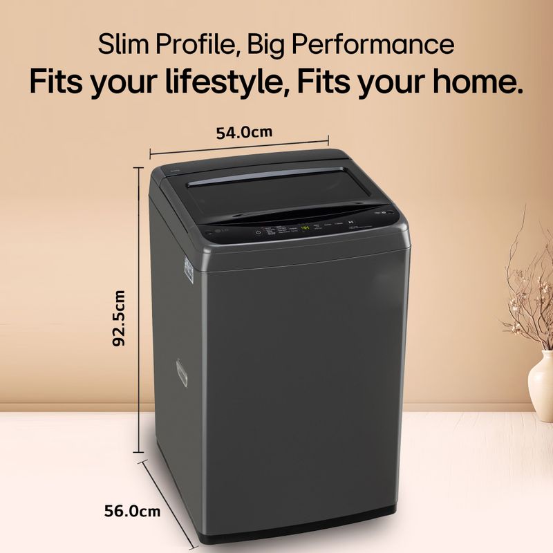 LG 9 kg Fully Automatic Top Load Black - Image 6