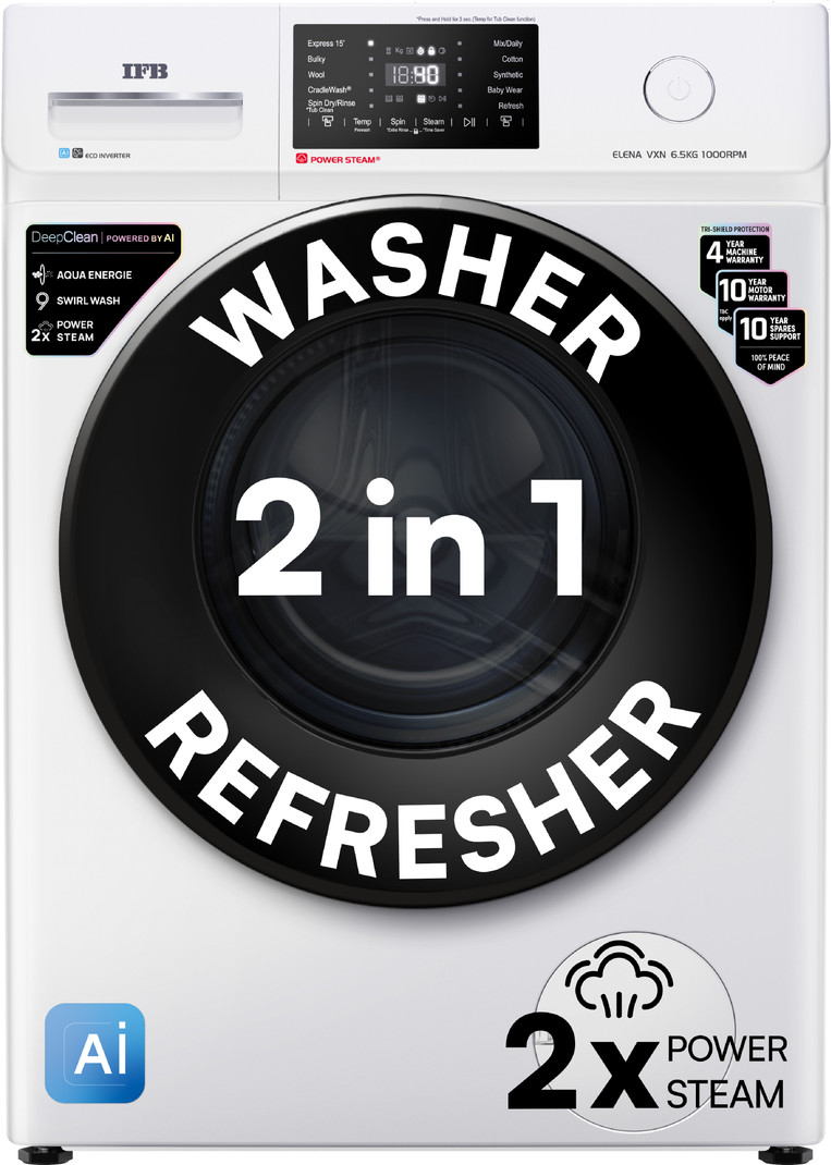 IFB 6.5 kg 6.5 kg 5 Star with Steam Refresh program, 9 Swirl Wash...more — image 1 of 1