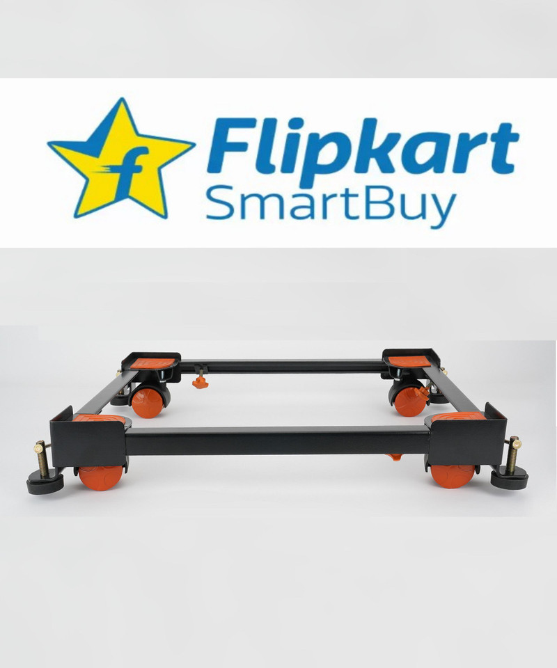 Flipkart SmartBuy Water Cooler, Air Cooler, Washing Machine Top Load, Front Load Heavy Duty Trolley Stand Material Iron 63 cm x 78 cm