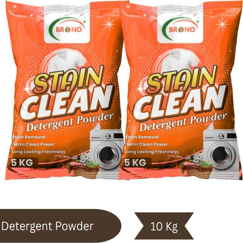 Brono Rapid Wash Detergent Powder | Deep Clean | No Residue Left | PK1PK1 Detergent Powder (Multi)