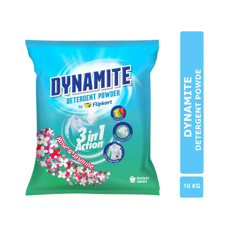Dynamite by Flipkart Dynamite Bucket Wash Detergent Powder Rose & - Image 5