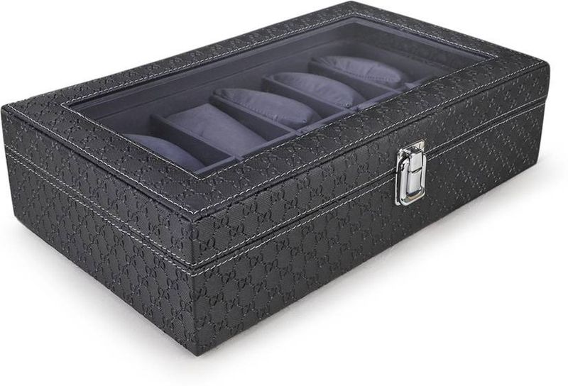 Watchhub Elegant Watch Box for | Ideal for Travel, Gifting, and Display Watch Box (Black, Holds 5 Watches) - Image 7