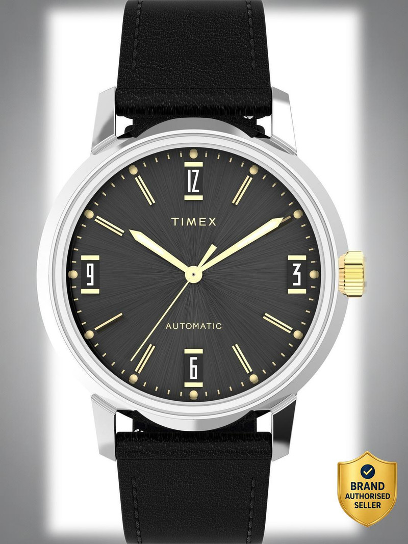 TIMEX TWEG26711 Marlin Round 42mm Black Dial Analog Watch  - For Men