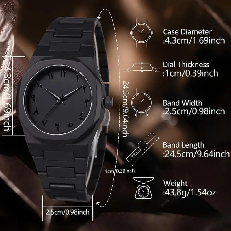 K&K Aura Black Analog Watch - Image 4