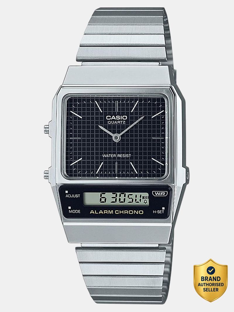 CASIO Vintage Black Dial Silver Watch D280 - Image 2