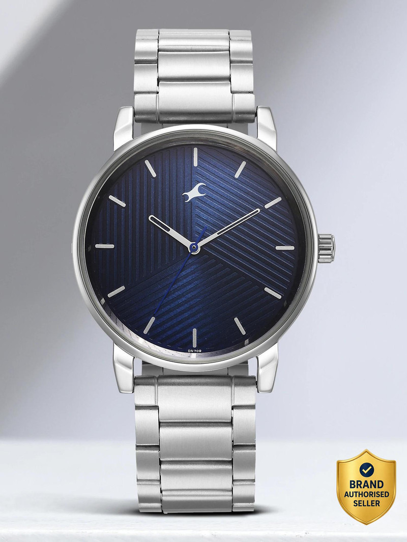 price history - Fastrack Stunners Blue Dial Silver Metal Strap Analog Watch - Fo...more