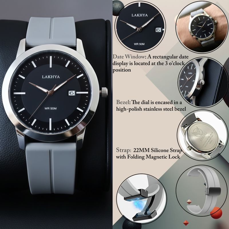 LAKHYA Men's Analog Watch WDT_01-GRY - Image 4