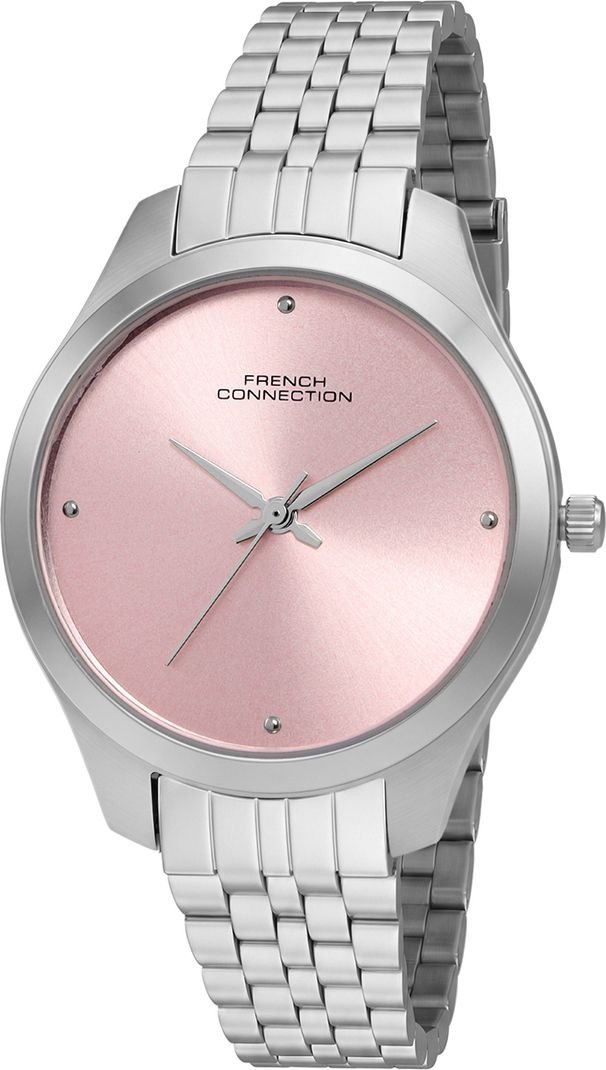 French Connection Pink Sunray Round Dial Quartz Analog Watch FCND40PSM - Image 5
