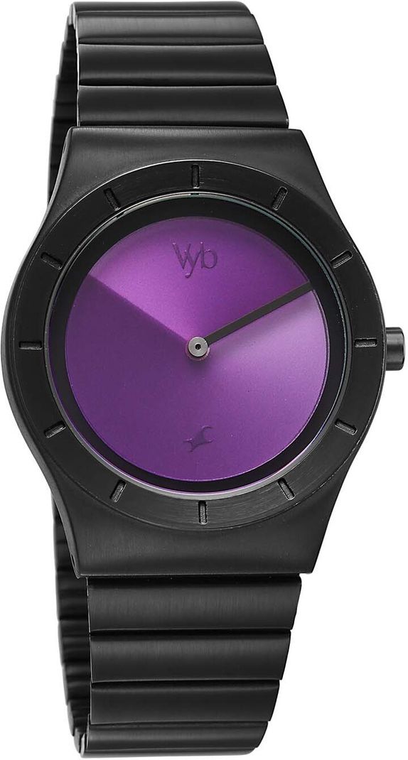 Fastrack Vyb Arcane Purple Dial Black Stainless Steel Watch - Image 4